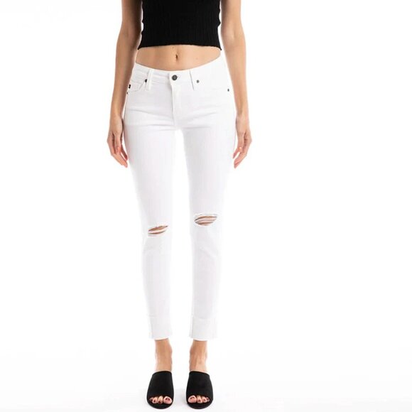 ⭐️ $10 - DISTRESSED WHITE SKINNY JEANS - NEW - SPECIAL A - Picture 13 of 13
